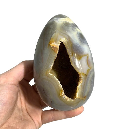 Agate Druzy Egg