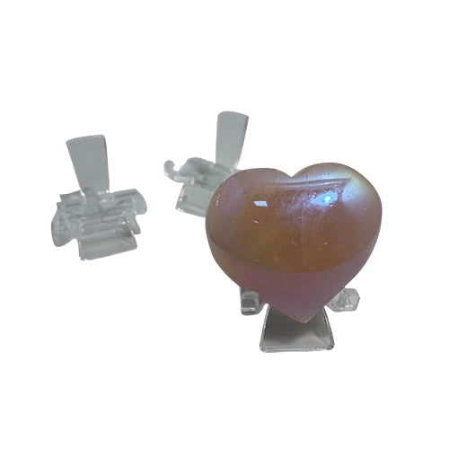 Acrylic Heart Stand - Sml 3PK