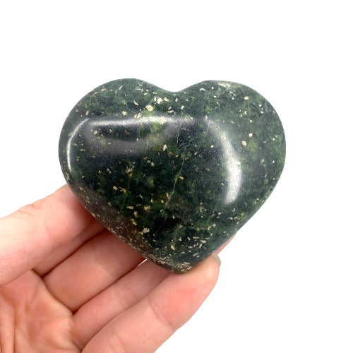 Nephrite jade heart 2