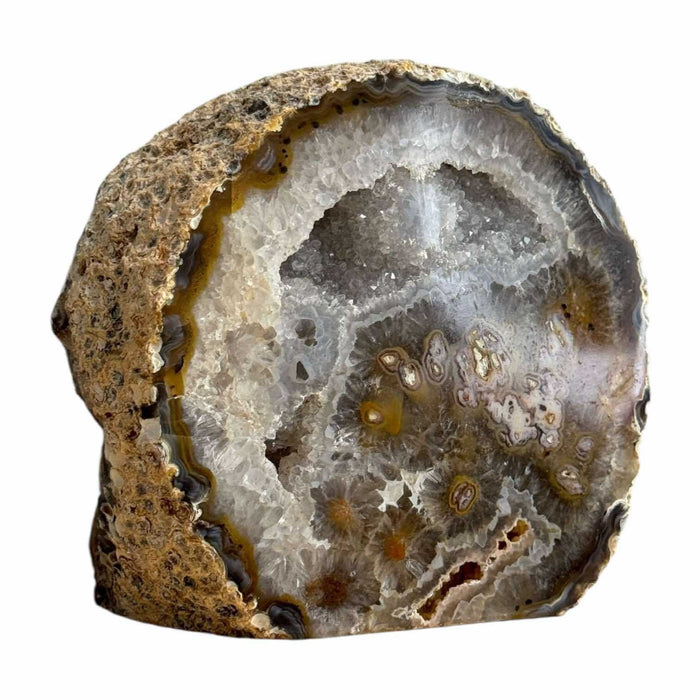 Agate Geode With Druzy