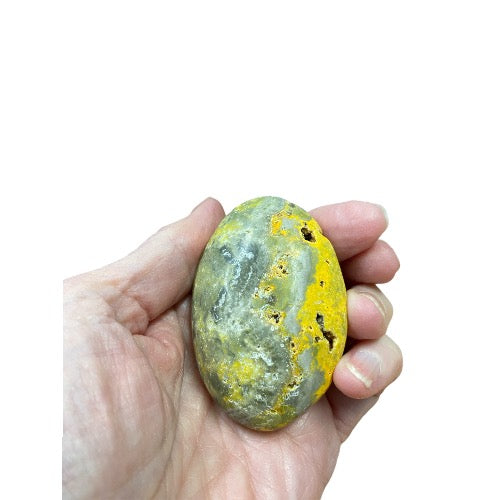 Bumblebee Jasper Palm Stone