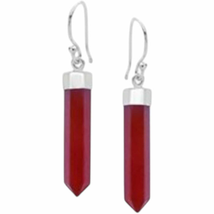 Carnelian Point Earrings