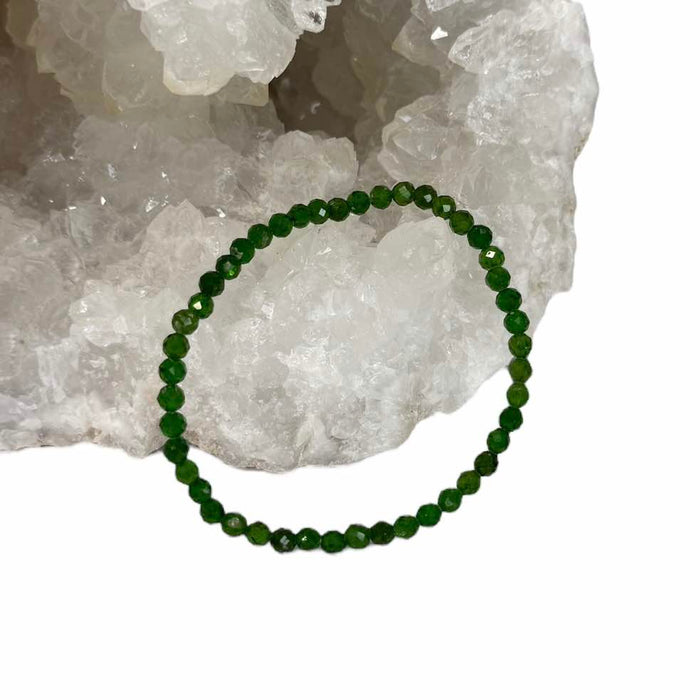 Diopside Faceted Bracelet
