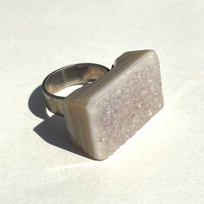 Agate Druzy Ring