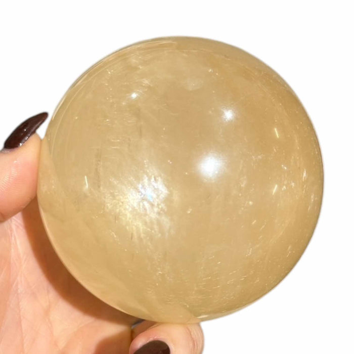 Honey Calcite Sphere