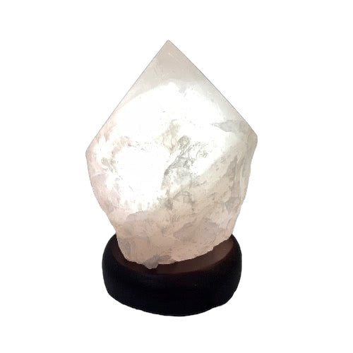 Rose Quartz Polished Top Generator Lamp