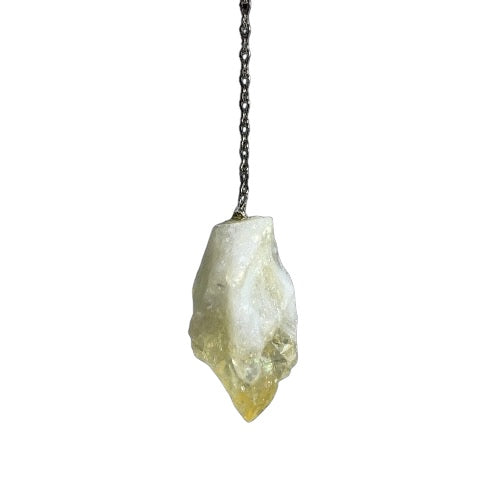 Citrine Rough Point Pendulum