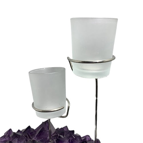 Amethyst Cluster Tealight Holder