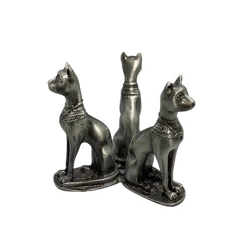 Cat Pewter Sphere Stand