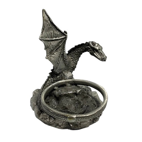 Dragon Sphere Pewter Stand