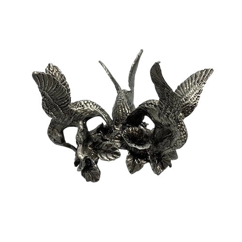 Hummingbird Pewter Sphere Stand