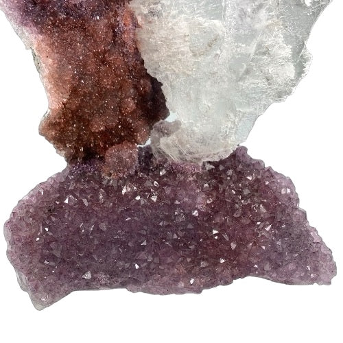 Amethyst Flower With” Angel Wing” Selenite