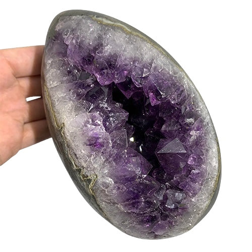 Amethyst Druzy Egg