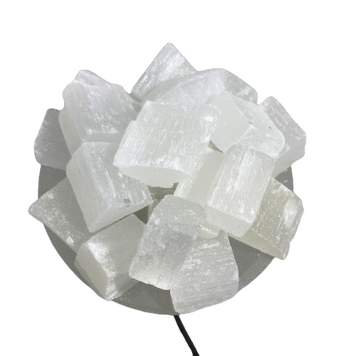 Selenite Bowl Lamp