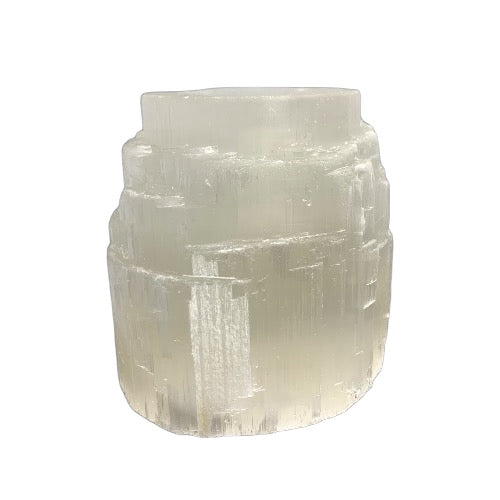 Selenite TeaLight Holder - Rough