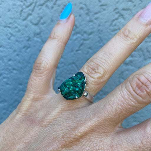 silky malachite ring 6