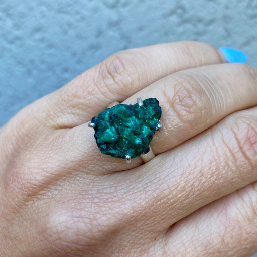 silky malachite ring 6