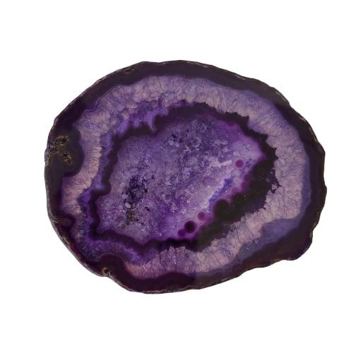 agate slice purple