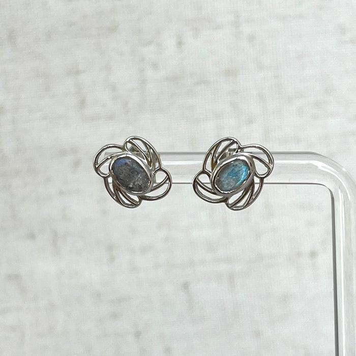 Labradorite Stud Earrings