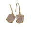 Morganite earrings gold