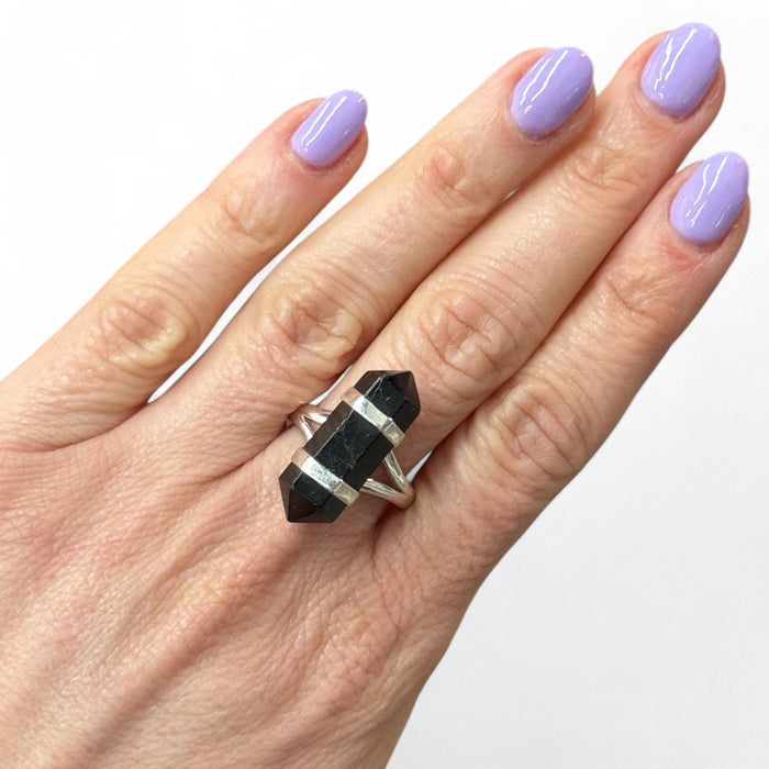 Black Tourmaline DT Ring