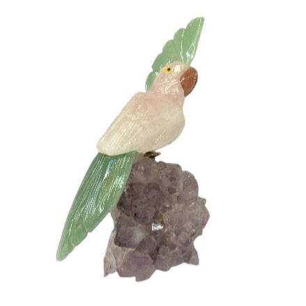 Birds on Amethyst Cluster