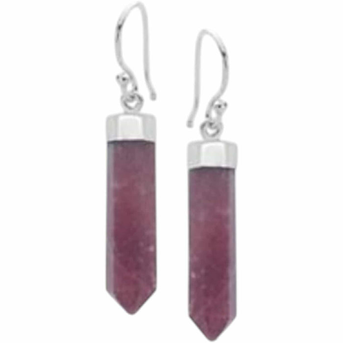 Strawberry Quartz Point Earrings