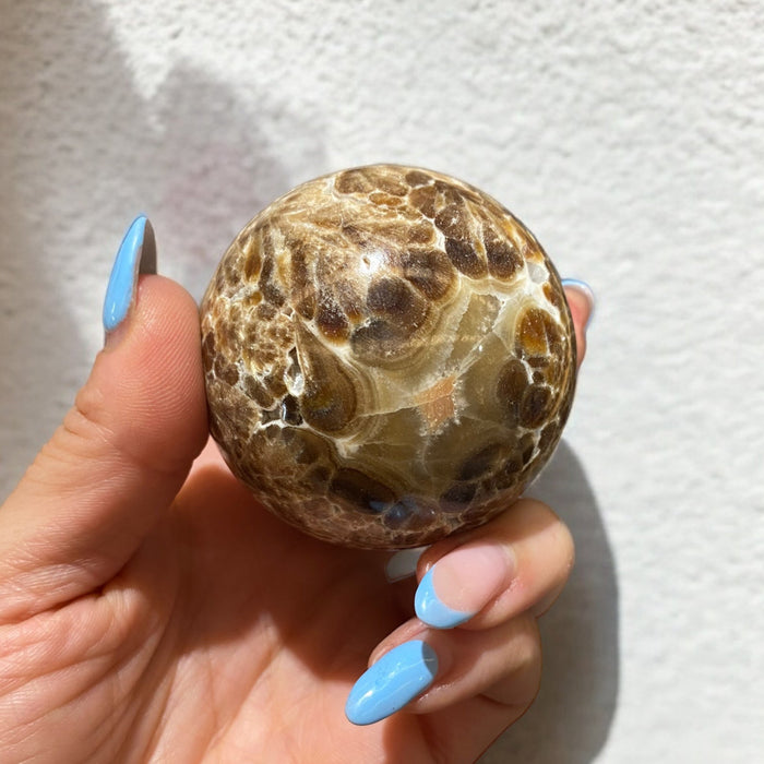 Chocolate Calcite Sphere