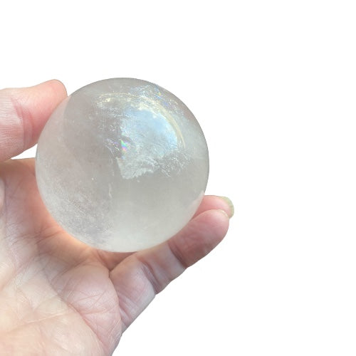 Clear Quartz Sphere - Featuring Rainbows