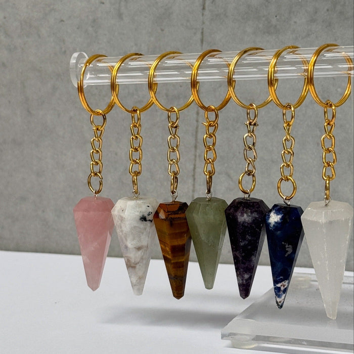 Crystal Gold Keyrings