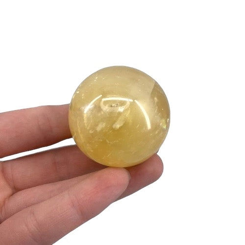 Honey Calcite Sphere