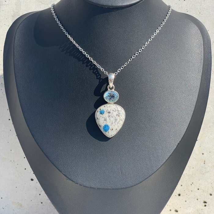 K2 Jasper & Topaz Pendant