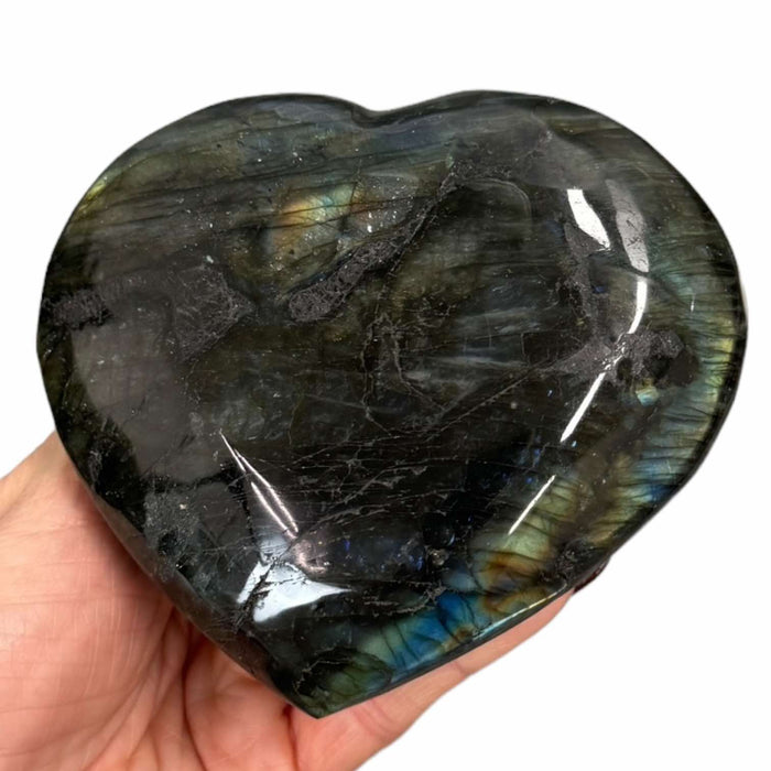 Labradorite Heart