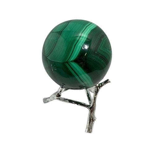 Tree Branch Metal Sphere Stand ( Sml ) - Silver