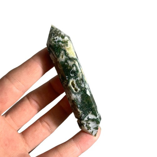 Moss Agate DT Wand