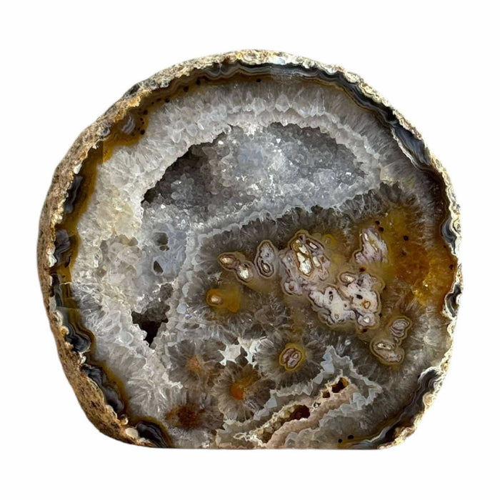 Agate Geode With Druzy