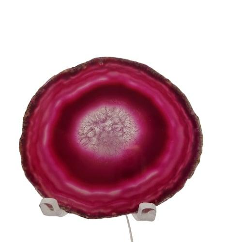 pink agate slice 1