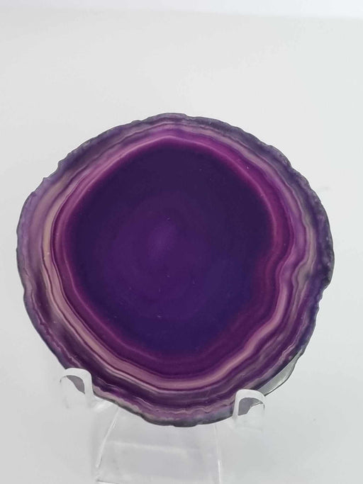 purple agate slice