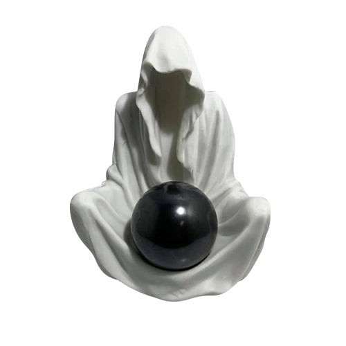 Hermit Resin Sphere Stand - White