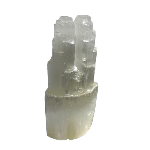 Selenite Twin Tower Lamp - 30cm