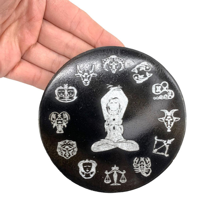 Selenite Zodiac Plate Circle