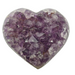 Amethyst Cluster Heart