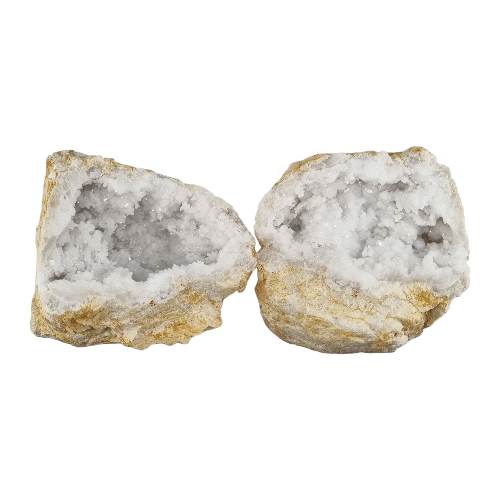 Quartz Geode Pair