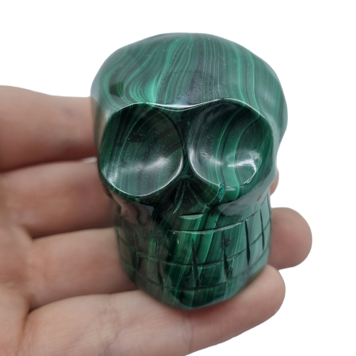 Malachite Skull