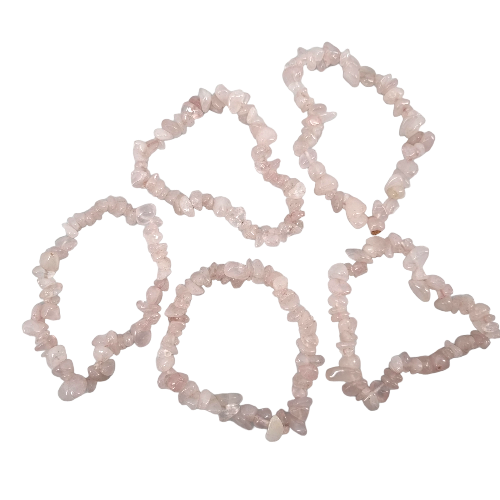 Rose Quartz Chip Bracelets