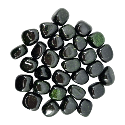 Green Goldstone Tumbled