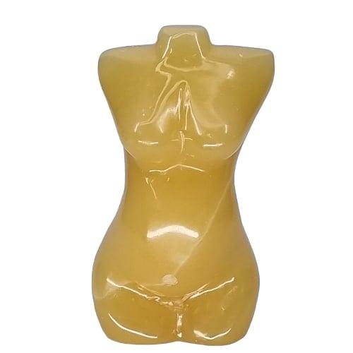 orange calcite pregnant body