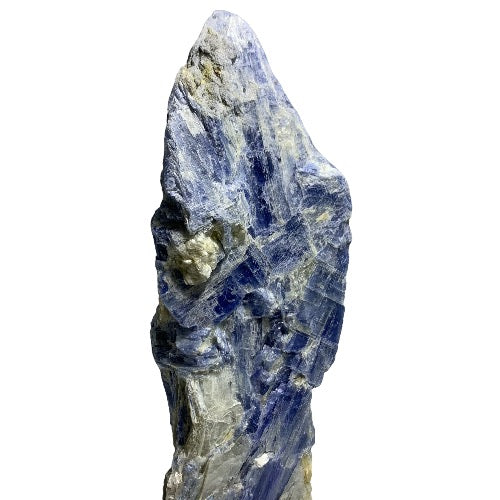 Blue Kyanite rough on stand 1