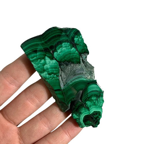 Malachite Slice polished 19