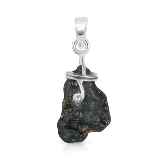 Tektite Sterling Silver Pendant